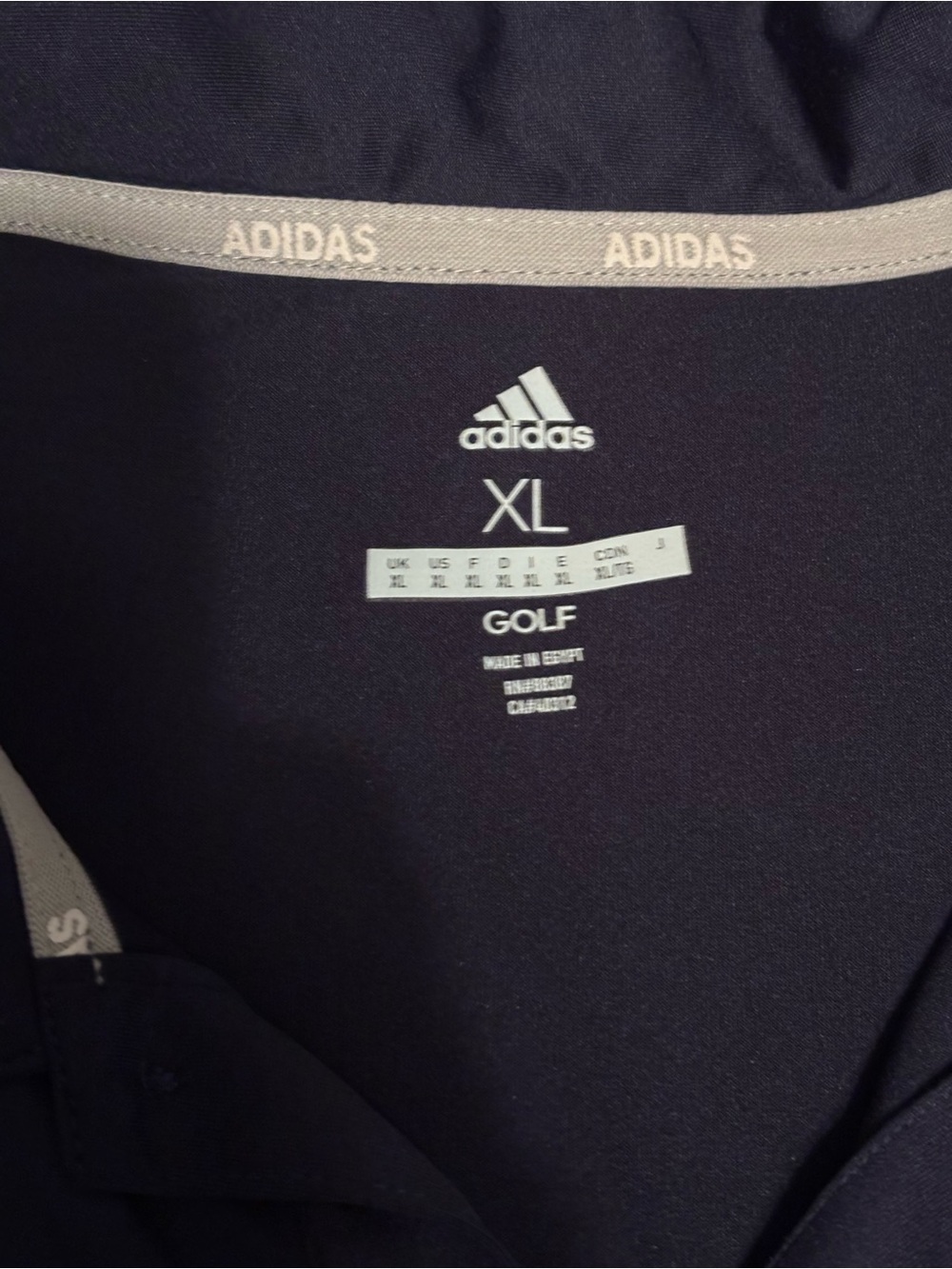 adidas Men’s Navy Blue Performance Polo Shirt - Picture 2 of 4